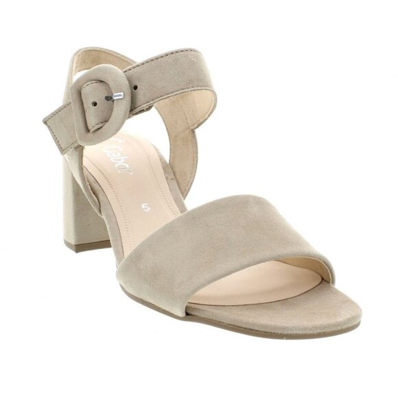 Gabor Kooky Platform Sandal Beige Suede Woman's Size US 9 NEW [jb] - Picture 2 of 16